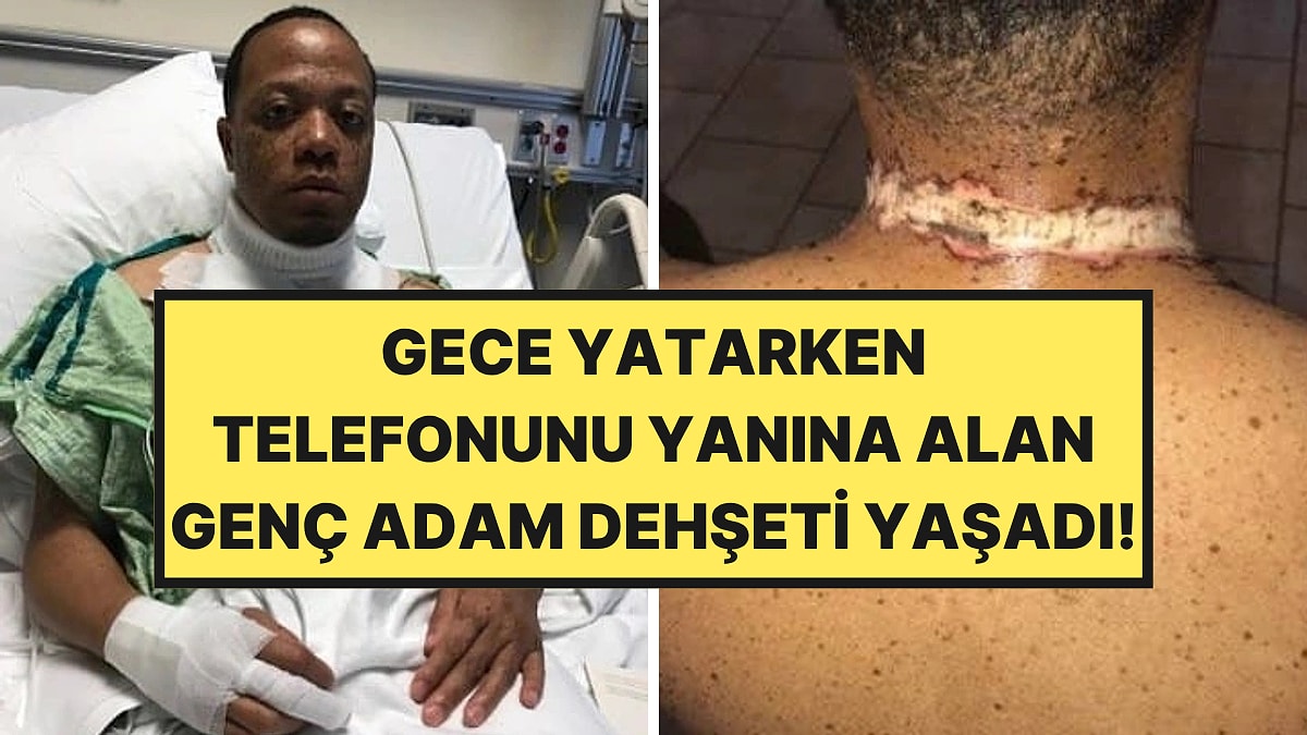 Telefonuyla uyuyan genç adam elektrik akımına kapıldı