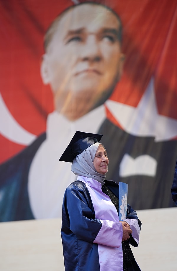 He graduated as the top of his class, 38 years later.