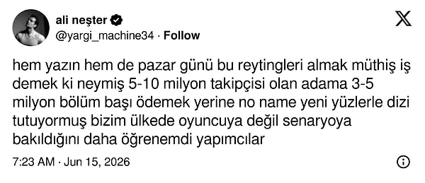 İşte yorumlardan birkaçı 👇