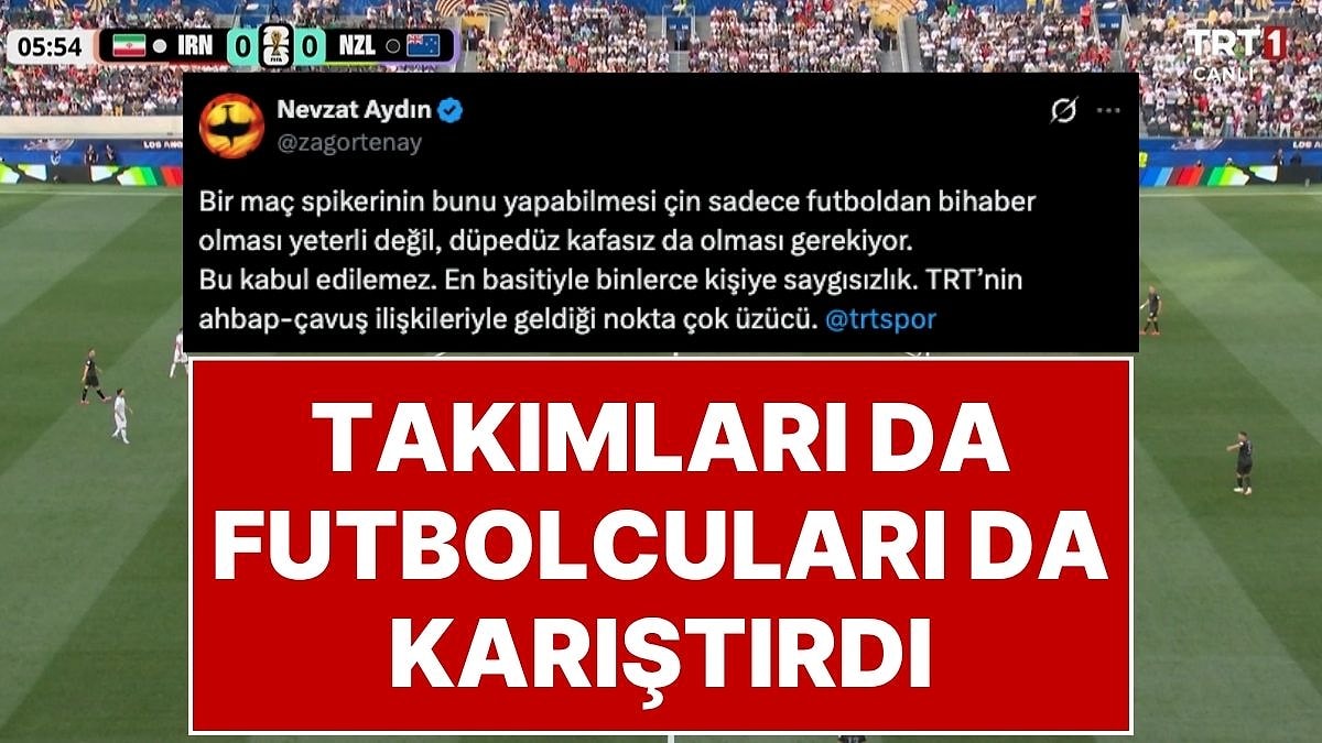 Gecenin Olayı Oldu: Dünya Kupası’nda İran Yeni Zelanda Maçını Anlatan TRT Spiker Takımları Karıştırdı