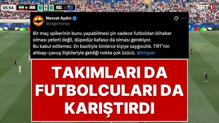 Gecenin Olayı Oldu: Dünya Kupası’nda İran Yeni Zelanda Maçını Anlatan TRT Spiker Takımları Karıştırdı