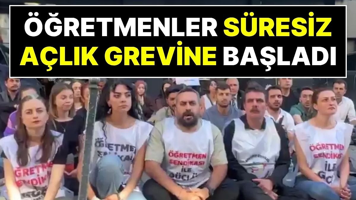 Öğretmenler Süresiz Açlık Grevi Başlattı: "Verilen Sözler Tutulsun"