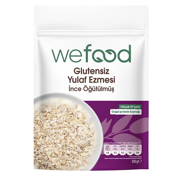 Sağlıklı kahvaltılık tariflerin vazgeçilmezi Wefood ince öğütülmüş glutensiz yulaf ezmesi onedio koduyla indirimde!