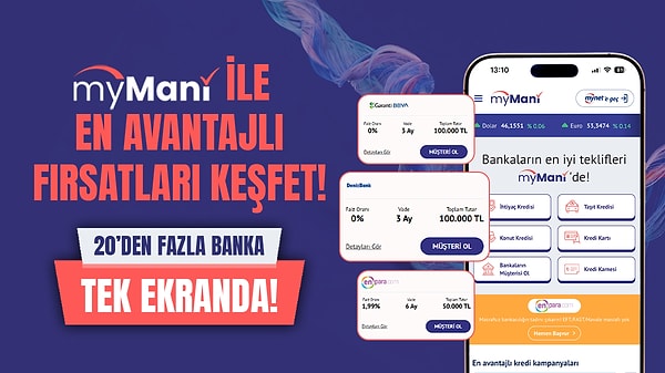 20’den Fazla Banka Tek Ekranda! %0 faizli Fırsatları Tıkla