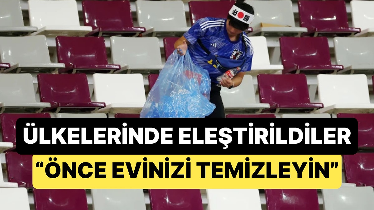 Japonların Stadyumları Temizlemesi Japonya'da Eleştiri Konusu Oldu: "Önce Evinizi Temizleyin"