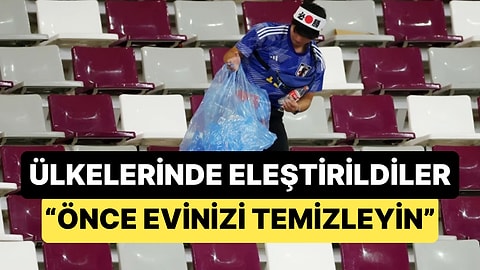 Japonların Stadyumları Temizlemesi Japonya'da Eleştiri Konusu Oldu: "Önce Evinizi Temizleyin"