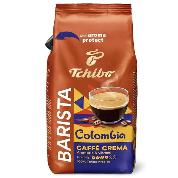 Evde kendi taze kahvesini hazırlamayı sevenler için Tchibo Colombia çekirdek kahve yılın en düşük fiyatıyla!