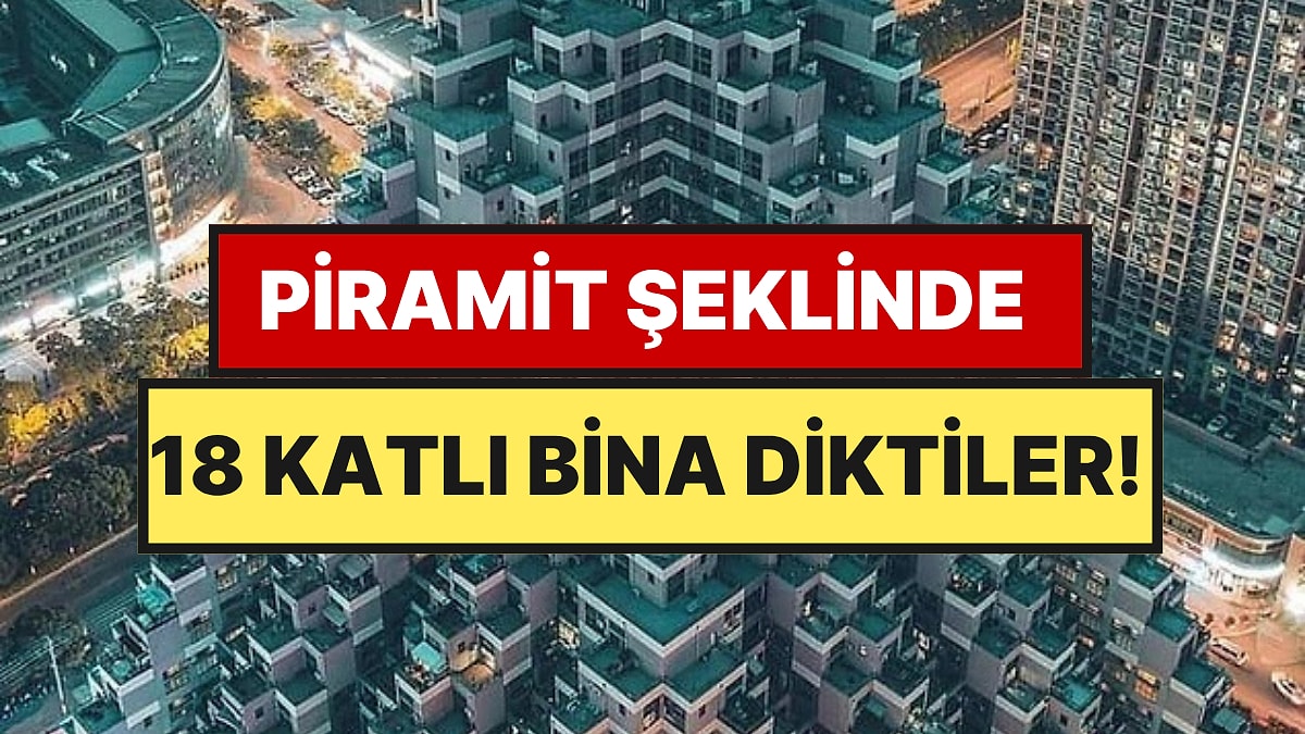 Piramit Şeklinde Apartman Yaptılar, Her Daireye Teras Düştü