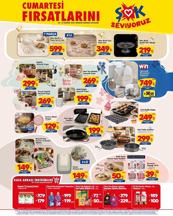 Altın Rimli 6+1 Pasta Servis Seti 599 TL