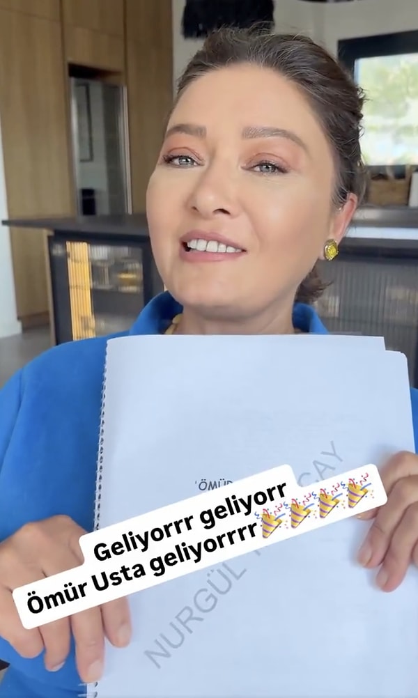 NOW'ın bütçe yetersizliğiyle iptal edilen yeni dizisi Ömür Usta'nın başrolü Nurgül Yeşilçay'dan sürpriz bir paylaşım geldi.
