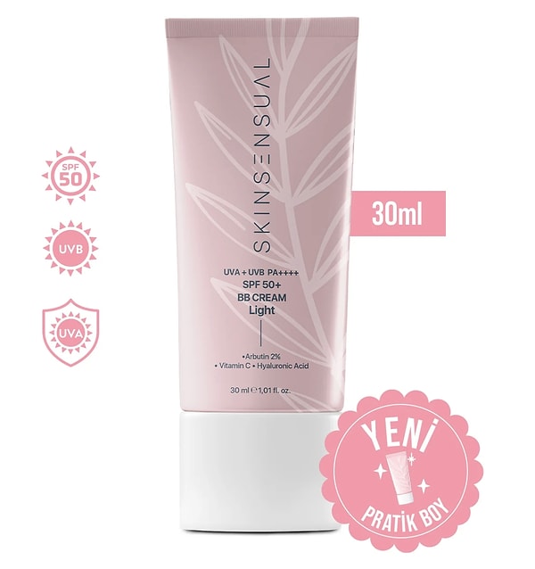 Cilt tonunu eşitlerken yüksek koruma sağlayan Skinsensual BB krem çeşitlerinde 2. ürün 1 TL kampanyası!