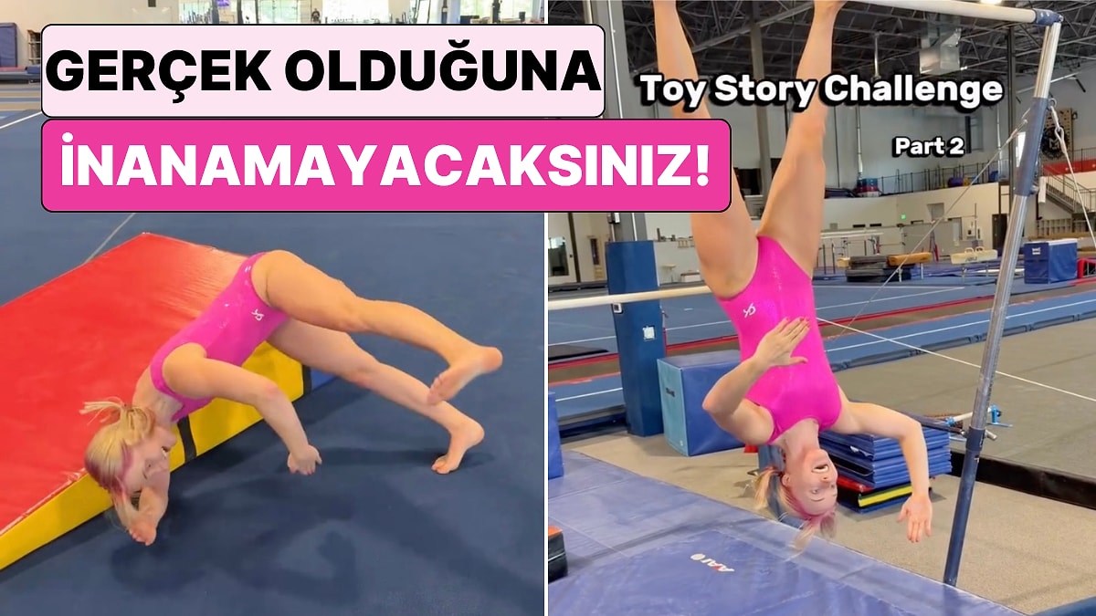 Toy Story Challenge Akımını Jimnastik Salonunda Deneyen Sporcunun Gerçek Olduğuna İnanamayacaksınız!
