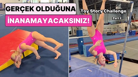 Toy Story Challenge Akımını Jimnastik Salonunda Deneyen Sporcunun Gerçek Olduğuna İnanamayacaksınız!