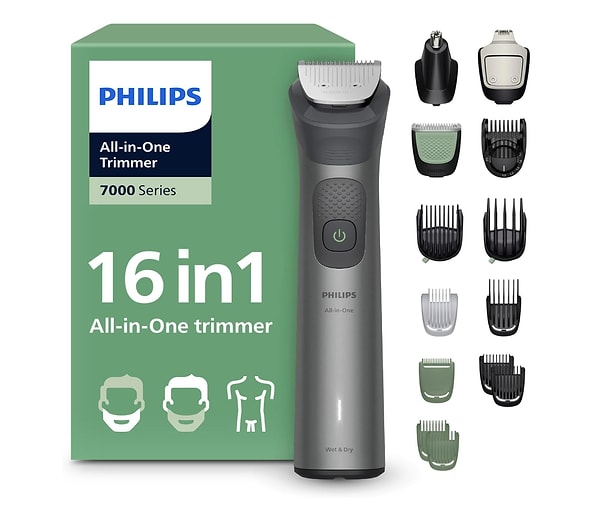 Philips All-in-One Trimmer 7000 Series 16'sı 1 Arada Erkek Bakım Seti