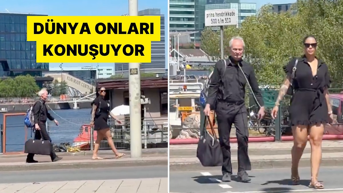 Hollanda'da Yaşlı Bir Adama Tasma Takarak Gezdiren Kadın Şaşkınlık Yarattı