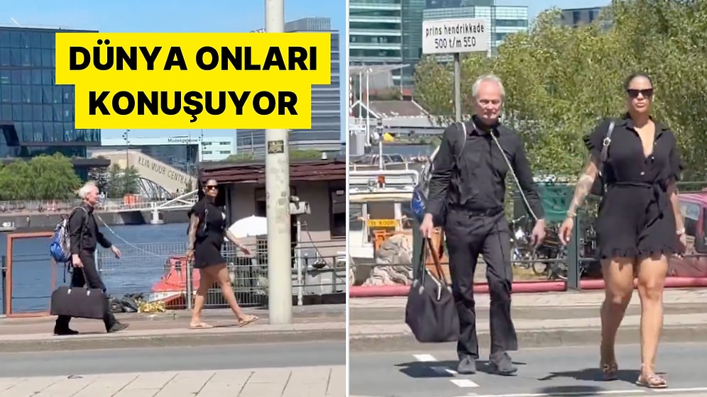 Hollanda'da Yaşlı Bir Adama Tasma Takarak Gezdiren Kadın Şaşkınlık Yarattı