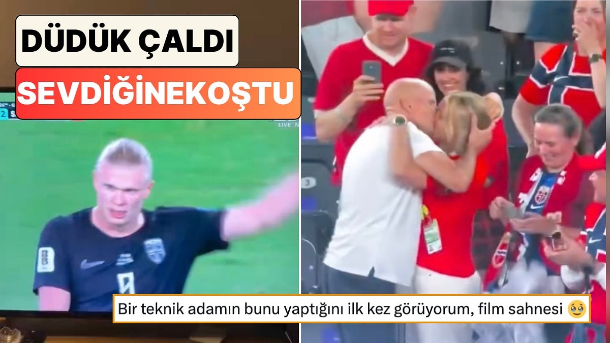 Maç Bitti, Sevdiğine Koştu: Norveç Teknik Direktörünün Galibiyetin Ardından Gelen Romantik Kutlaması