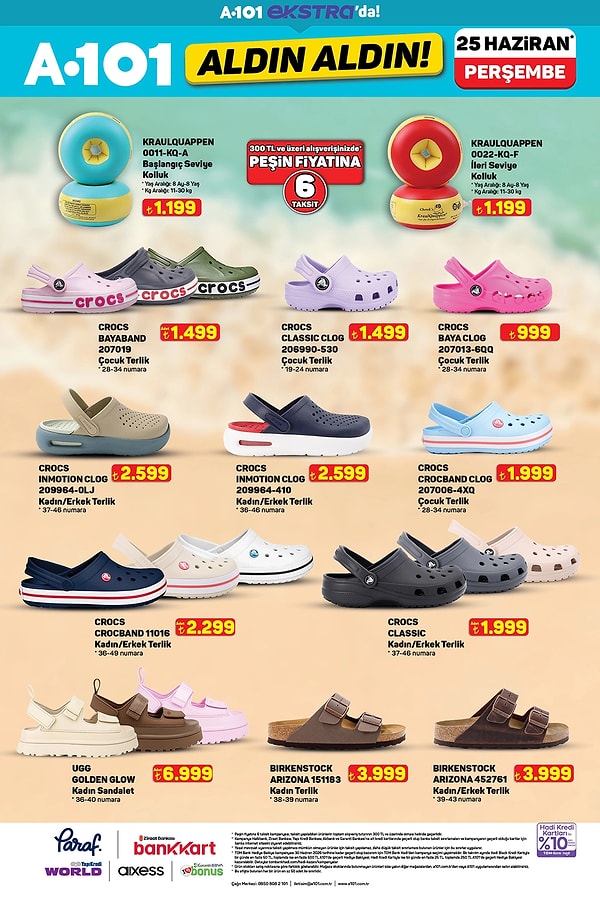 Crocs ve Birkenstock Terlikler