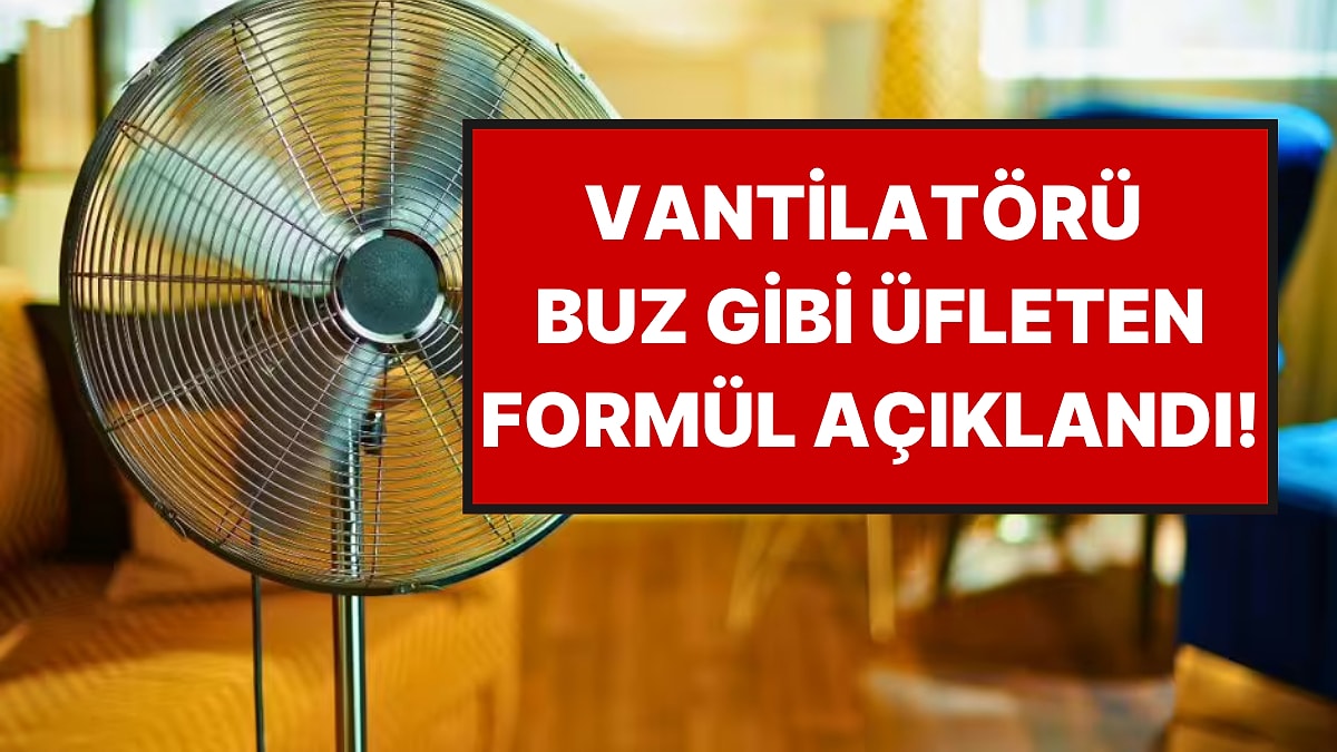Buzdolabınızdaki Tek 1 Malzeme Vantilatörün Buz Gibi Üflemesini Sağlıyor