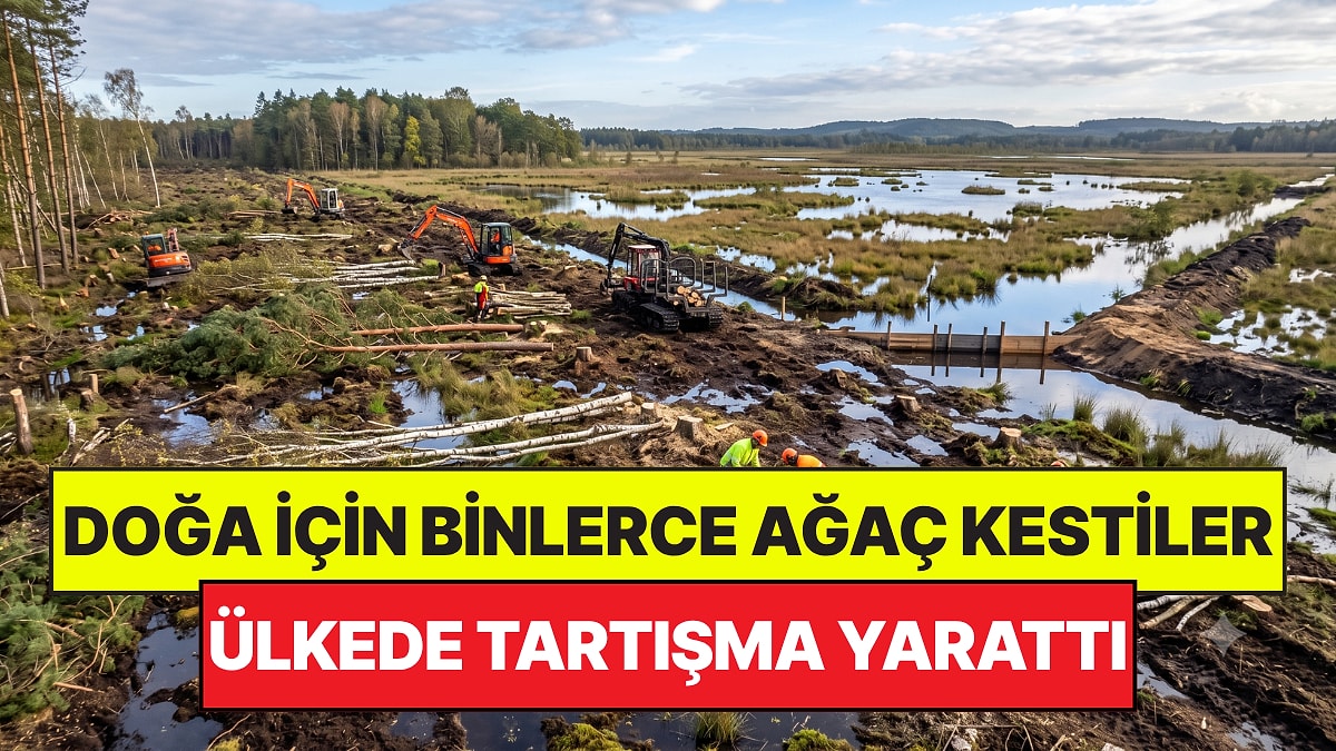 Doğayı Korumak İçin Ağaçları Kestiler: Sıra Dışı Çevre Projesi Ülkede Tartışma Yarattı
