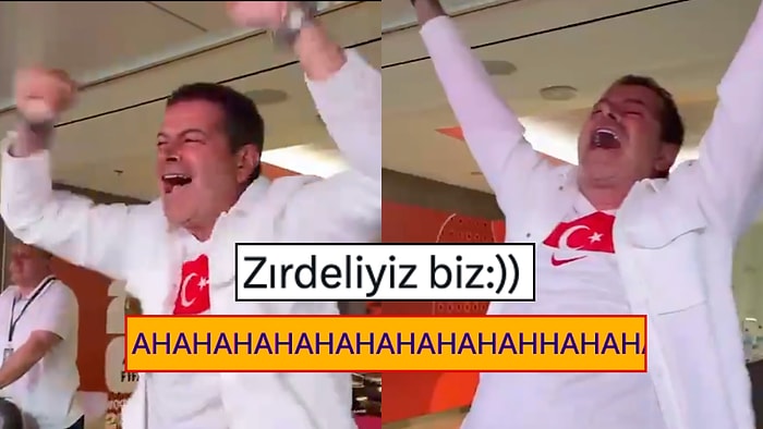 Cüneyt Özdemir'in Abartılı Gol Sevinci Gündem Oldu