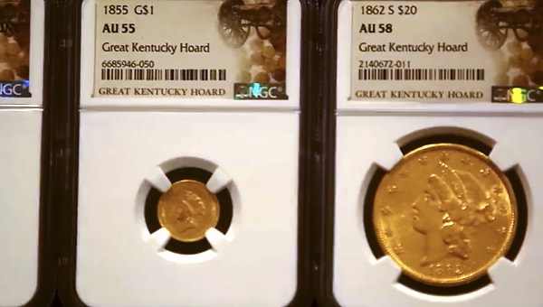 Despite being buried underground for over a century, the coins have been impeccably preserved, thanks to the unique soil composition. Consequently, they are in an extraordinary condition compared to their counterparts in the market.