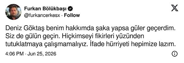 "Deniz Göktaş tutuklanır mı" soruları da gündeme geldi.