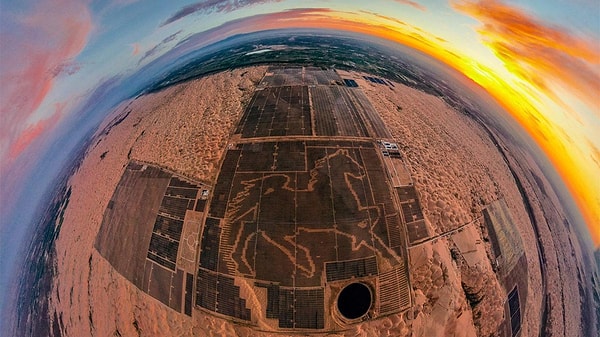 A corridor of solar panels, stretching over 400 kilometers, is currently under construction.
