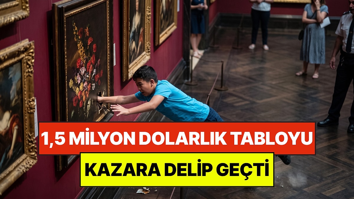 1,5 Milyon Dolarlık Tabloyu Delip Geçti: 12 Yaşındaki Çocuğun Tökezlemesi Pahalıya Patladı