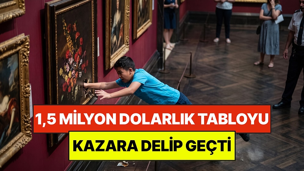 1,5 Milyon Dolarlık Tabloyu Delip Geçti: 12 Yaşındaki Çocuğun Tökezlemesi Pahalıya Patladı