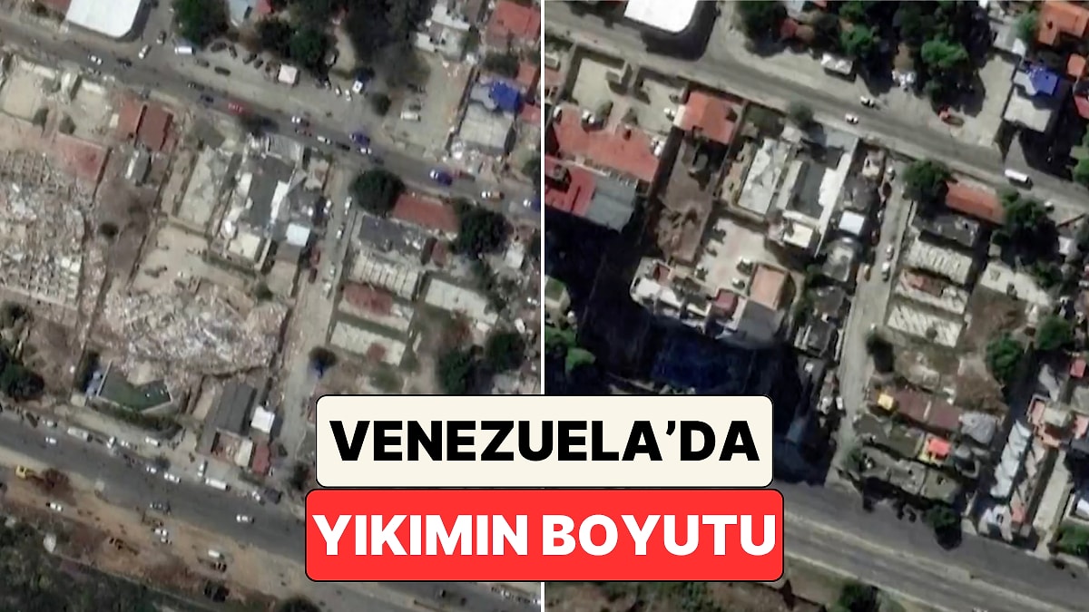 Venezuela'da Yaşanan Deprem Felaketinin Ardından Meydana Gelen Yıkım Uydu Fotoğrafları ile Gösterildi