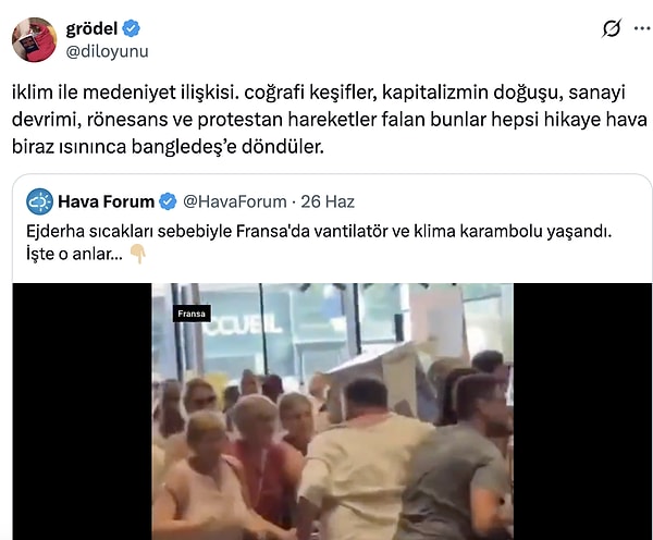 Fransa'da soğutucu satan mağazalarda izdiham yaşandı.