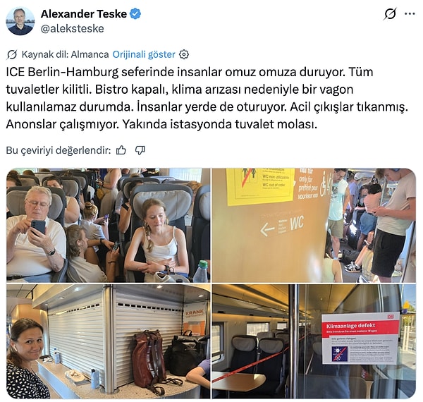 Özellikle Almanya'daki altyapının sıcak havalara göre olmaması hayatı felç etti.
