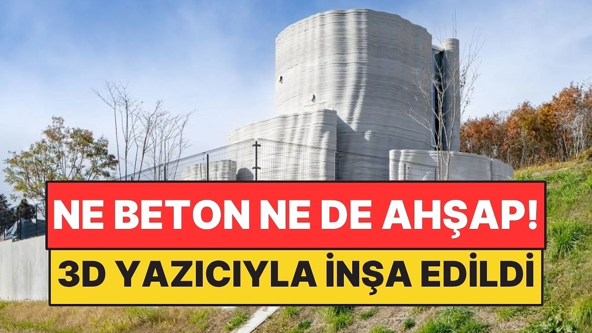 Ne Beton Ne de Ahşap! 3D Yazıcıyla Mağara Görünümlü Ev İnşa Ettiler