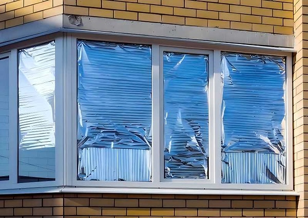The goal is to reflect the sun before it permeates through the window.