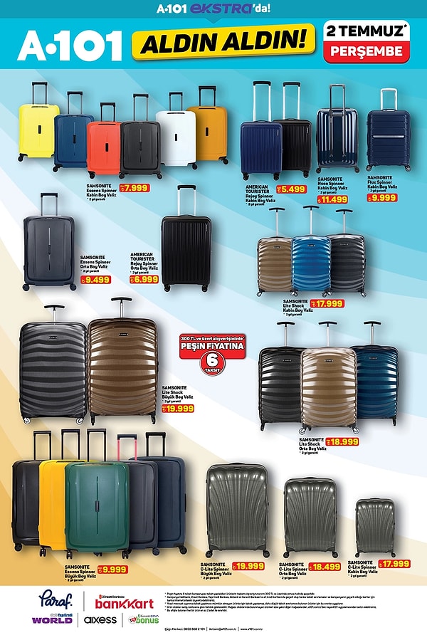 Samsonite ve American Tourister Valiz Çeşitleri