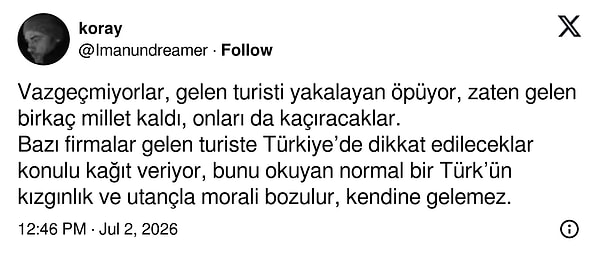 Görüntüye tepkiler de geldi.