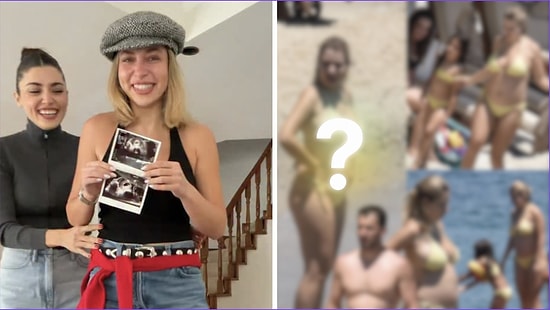 Hande Erçel's Pregnant Sister Gamze Erçel Shows Off Her Baby Bump at Five Months