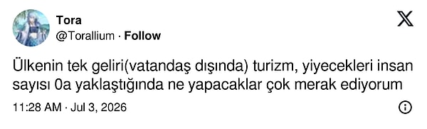 İngiliz turistin şikayetine yorumlar da gecikmedi.
