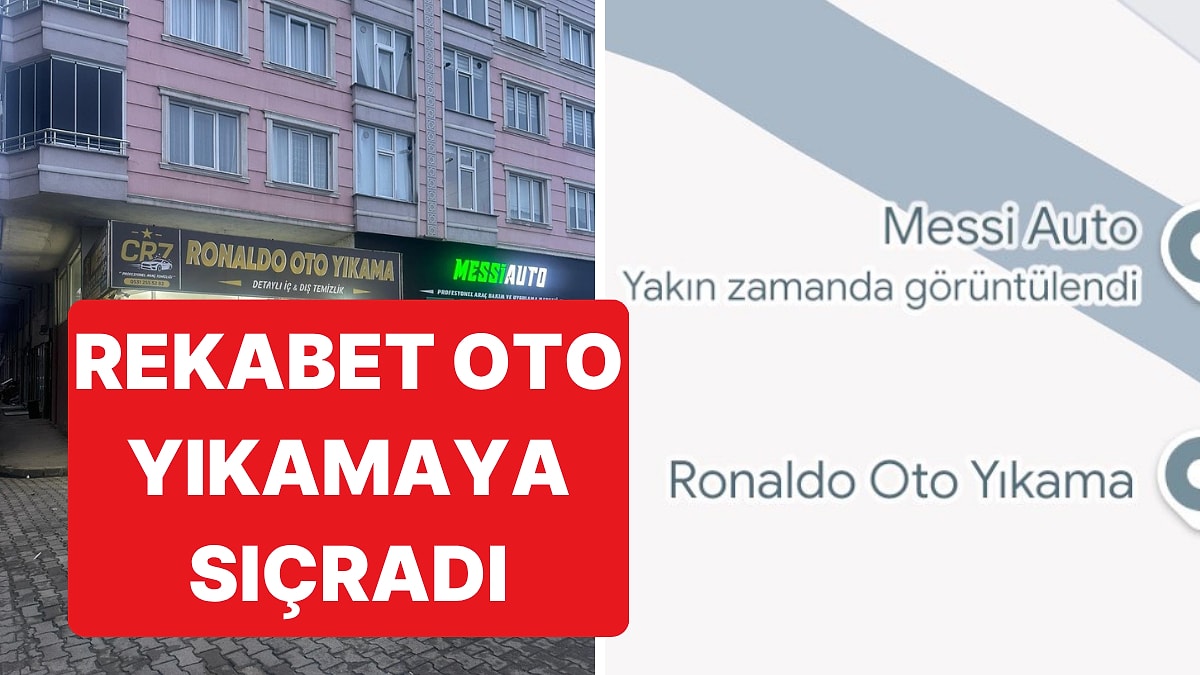 Trabzon'da Yan Yana Hizmet Veren İki Oto Yıkamacı Sosyal Medyada Gündem Oldu