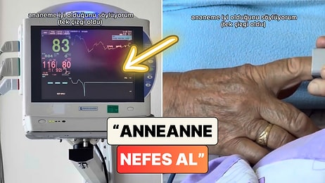 Monitörden Değerlerine Bakarken Bir Anda Elini Makineden Çıkaran Anneanne Torununun Yüreğini Ağzına Getirdi