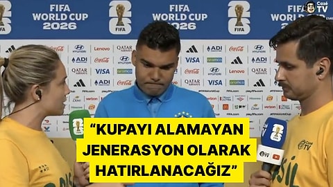 Brezilya'nın Norveç'e Elenmesinin Ardından Casemiro Gözyaşlarını Tutamadı