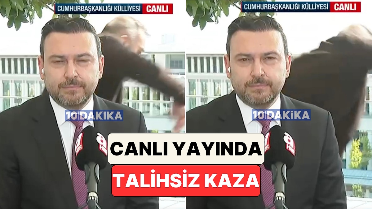 NATO Zirvesi Canlı Yayınında Kadraja Giren Bir Adam Dengesini Kaybederek Yere Düştü