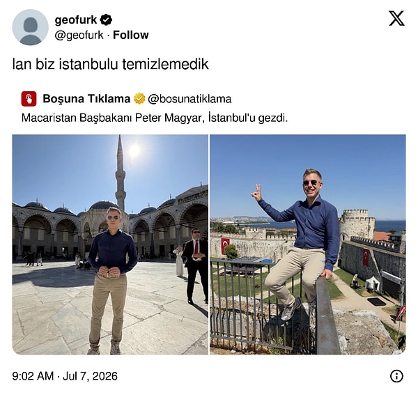 Ters köşe olduk.