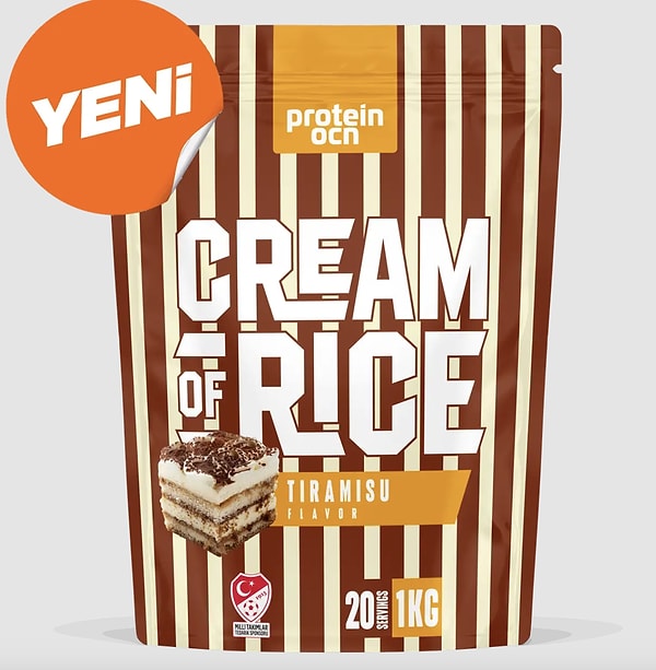 Protein Ocean Tiramisu Aromalı Cream of Rice Lansman ürünü sepette %10 indirim ve onedio koduyla indirimde!