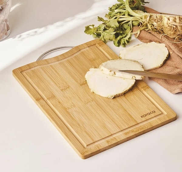 Karaca Owen Large Bambu Kesme Tahtası net fiyat kolaylığıyla doğrudan sadece 185,00 TL!