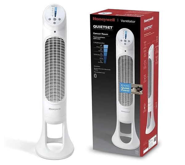 Honeywell QuietSet Kule Vantilatör 2.799,00 TL yerine %5 indirim fırsatıyla net 2.650,00 TL!