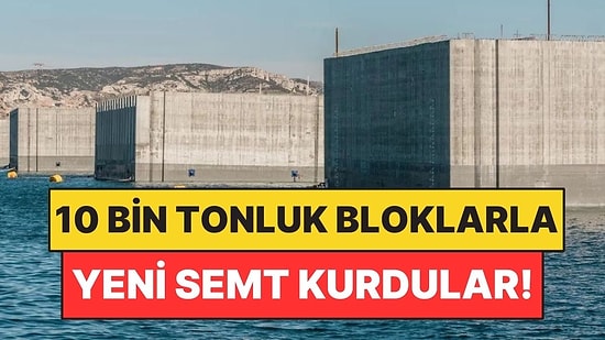 Denizin İçine 10 Bin Tonluk Bloklar İndirip Yeni Semt Kurdular