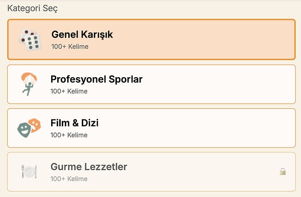 Merak etme, herkesin ilgi alanına hitap eden zengin bir kategori havuzu var.
