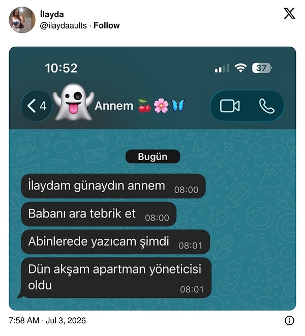 Bir tebrik de bizden!
